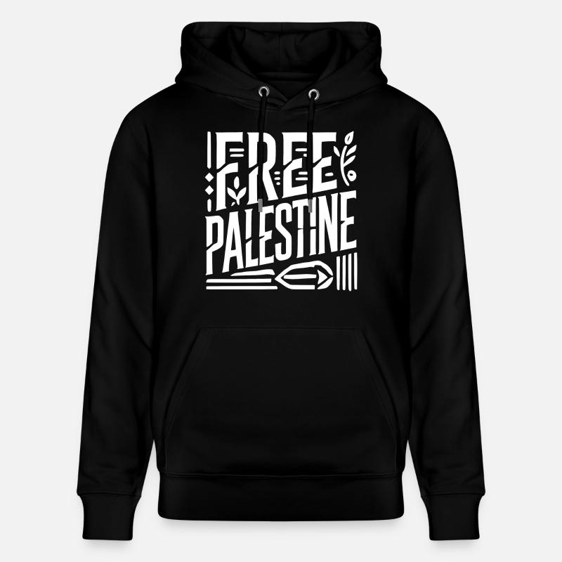 Free palestine - Sweat à capuche bio CRUISER Stanley/Stella Unisexe - noir