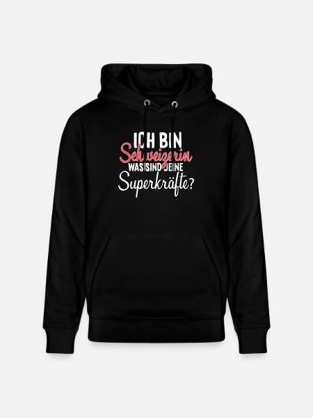 Ich bin Schweizerin - Stanley/Stella Unisex Bio-Hoodie CRUISER - Schwarz