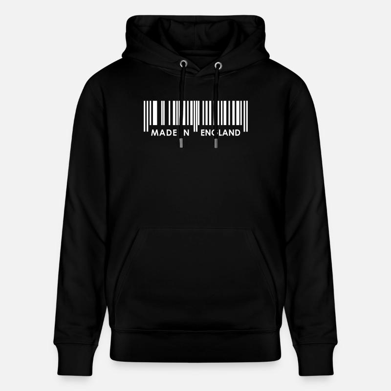 Fabriqué en Angleterre Barcode - Sweat à capuche bio CRUISER Stanley/Stella Unisexe - noir