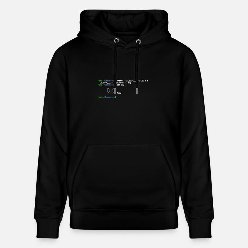 linux shell cat - Sweat à capuche bio CRUISER Stanley/Stella Unisexe - noir