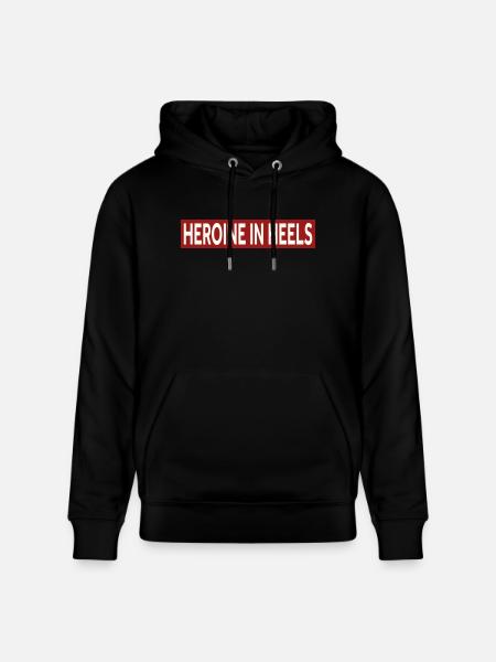 HEROINE IN HEELS - Stanley/Stella CRUISER Unisex Organic Hoodie - black