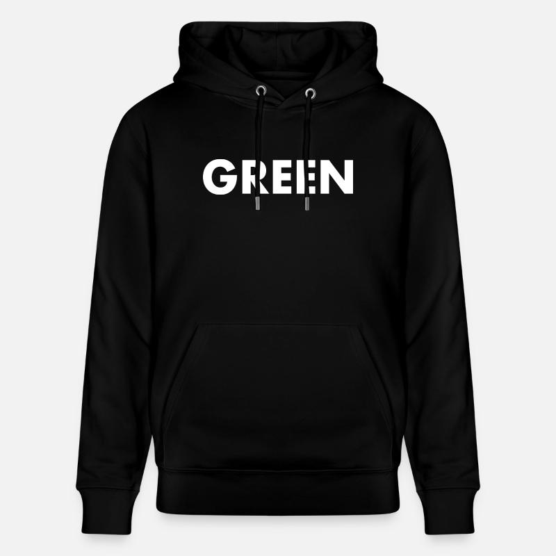 Green - Sweat à capuche bio CRUISER Stanley/Stella Unisexe - noir