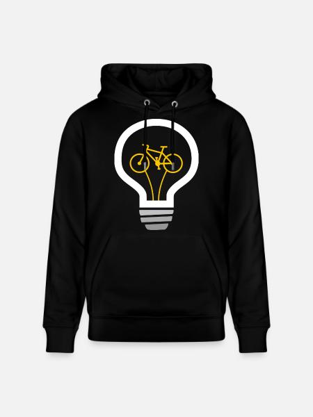 Vélo à Bombilla : Idée verte - Sweat à capuche bio CRUISER Stanley/Stella Unisexe - noir
