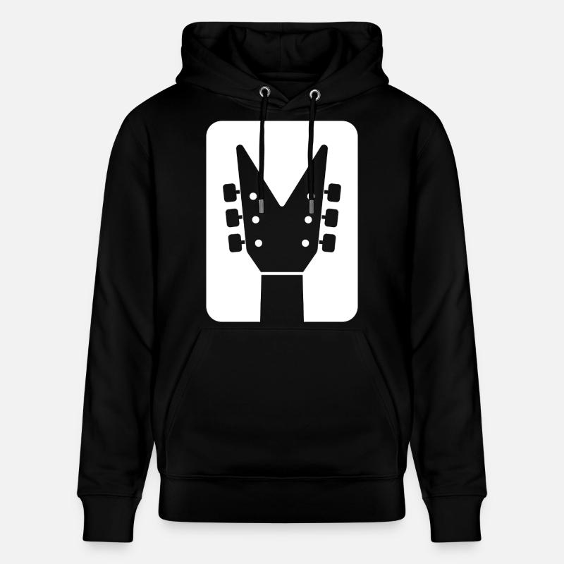 Tête de guitare Silhouette - Sweat à capuche bio CRUISER Stanley/Stella Unisexe - noir