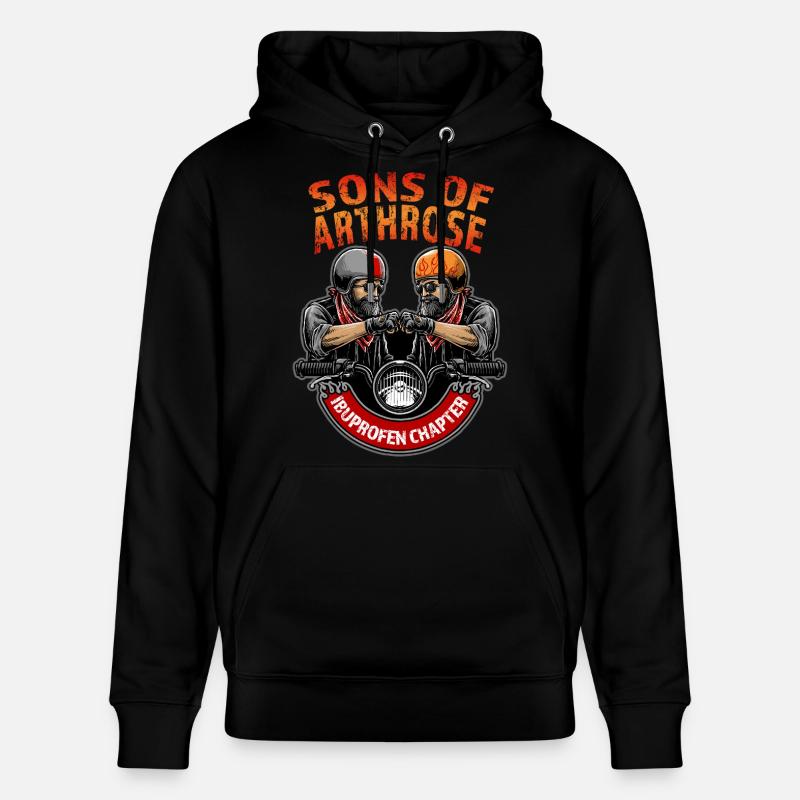 Fils d’Arthrosis - Sweat à capuche bio CRUISER Stanley/Stella Unisexe - noir