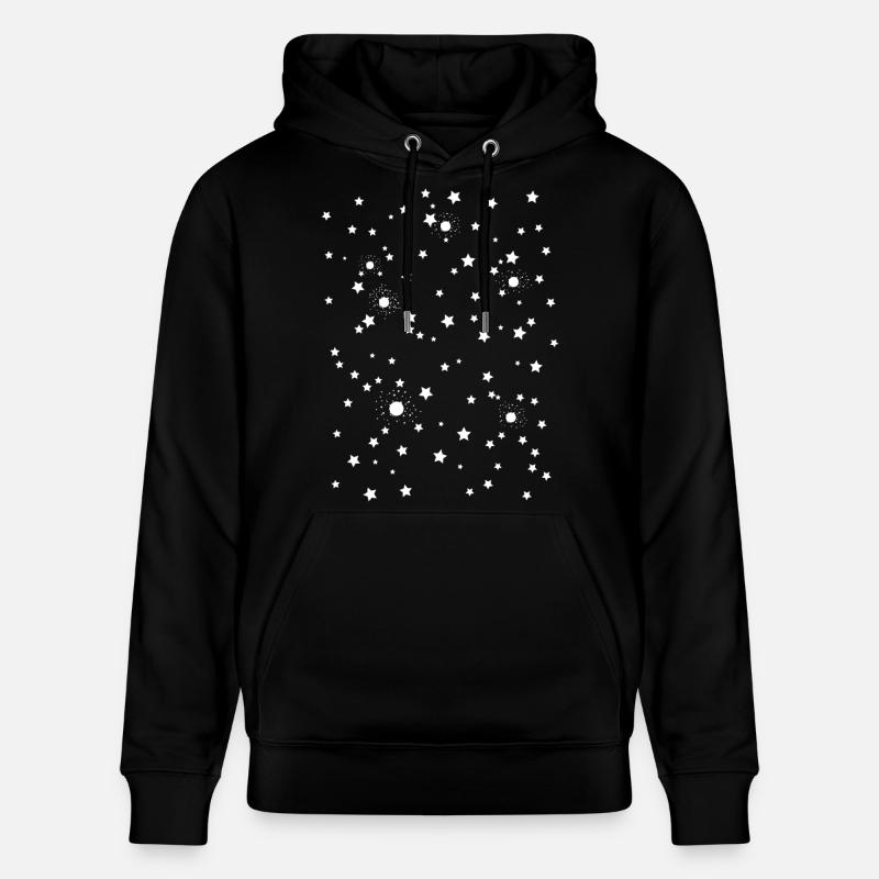 Étoiles spatiales du ciel étoilé - Sweat à capuche bio CRUISER Stanley/Stella Unisexe - noir