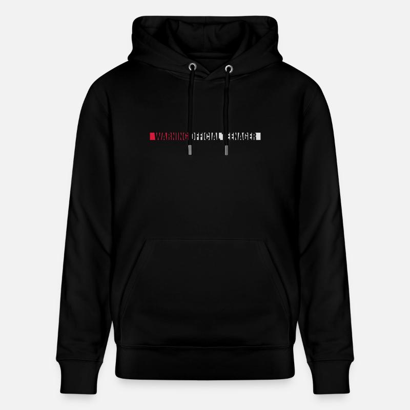 avertissement citation officielle d’adolescent - Sweat à capuche bio CRUISER Stanley/Stella Unisexe - noir