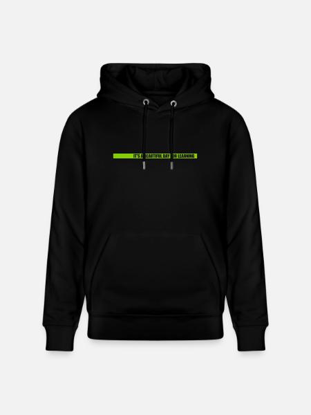 beautiful day for learning - Stanley/Stella CRUISER Unisex Organic Hoodie - black