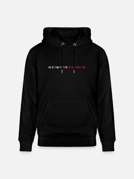only talking to dog - Stanley/Stella CRUISER Unisex Organic Hoodie - black