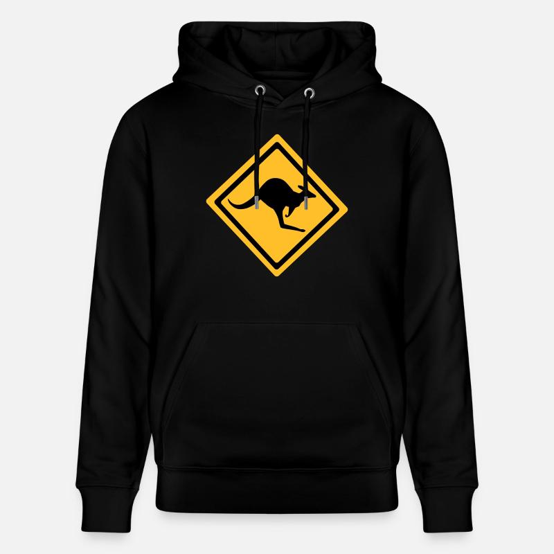 Australian Kangaroo Anmelden - Stanley/Stella Unisex Bio-Hoodie CRUISER  - Schwarz