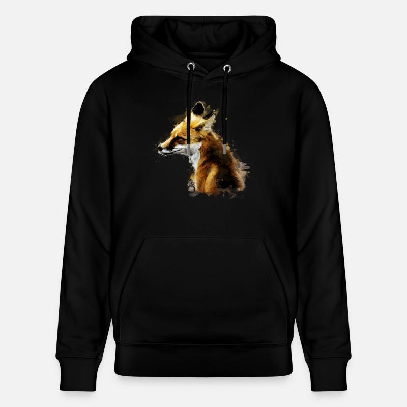 Fuchs - Stanley/Stella Unisex Bio-Hoodie CRUISER  - Schwarz