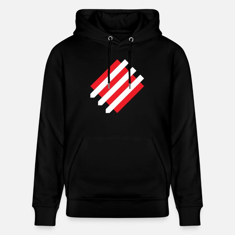 Eiserne Front Simplified Weiss - Stanley/Stella Unisex Bio-Hoodie CRUISER  - Schwarz
