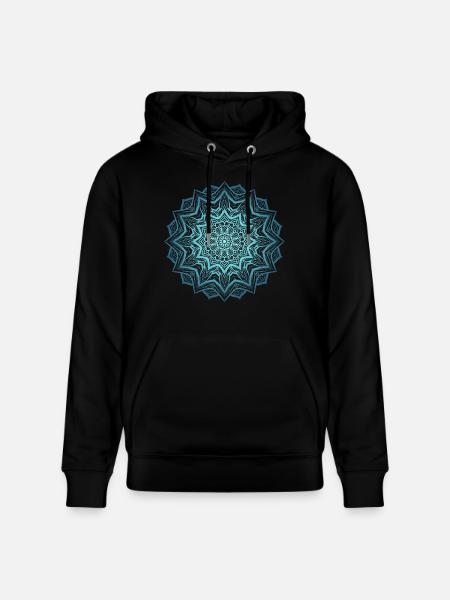 Mandala 2 - Stanley/Stella Unisex Bio-Hoodie CRUISER  - Schwarz
