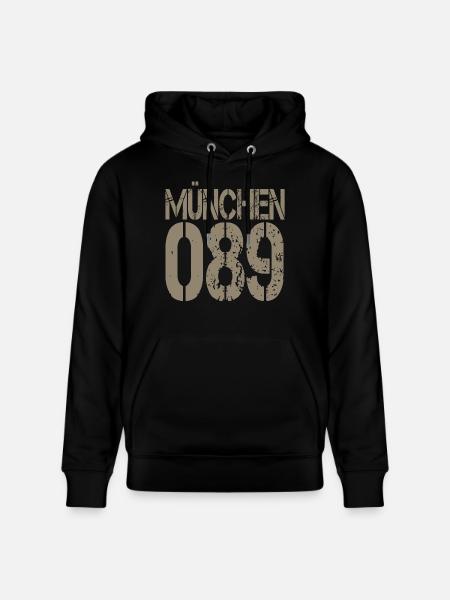 MÜNCHEN - Stanley/Stella Unisex Bio-Hoodie CRUISER  - Schwarz