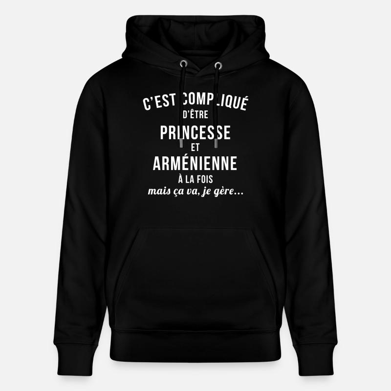 Armenienne Princesse - Sweat à capuche bio CRUISER Stanley/Stella Unisexe - noir