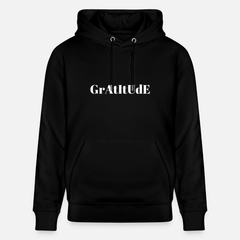 Gratitude - Sweat à capuche bio CRUISER Stanley/Stella Unisexe - noir