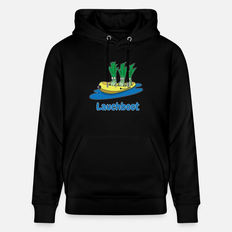 Lauchboot Lauch Schlauchboot Witzige Geschenkidee - Stanley/Stella Unisex Bio-Hoodie CRUISER  - Schwarz