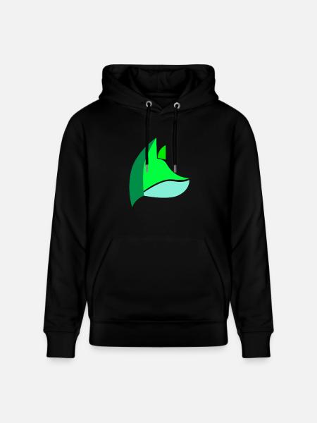 Fox green - Stanley/Stella CRUISER Unisex Organic Hoodie - black