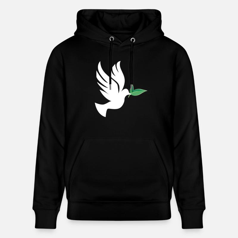 paix - Sweat à capuche bio CRUISER Stanley/Stella Unisexe - noir