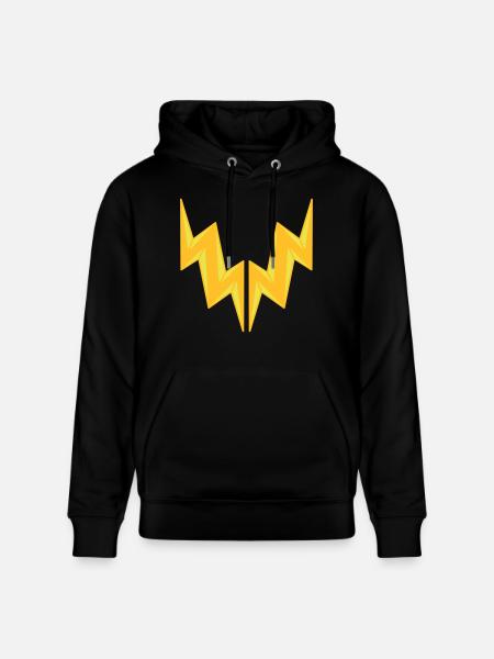 2 lette elektriske stød fare tegn tegn lyn ka - Stanley/Stella CRUISER økologisk unisex-hoodie - sort