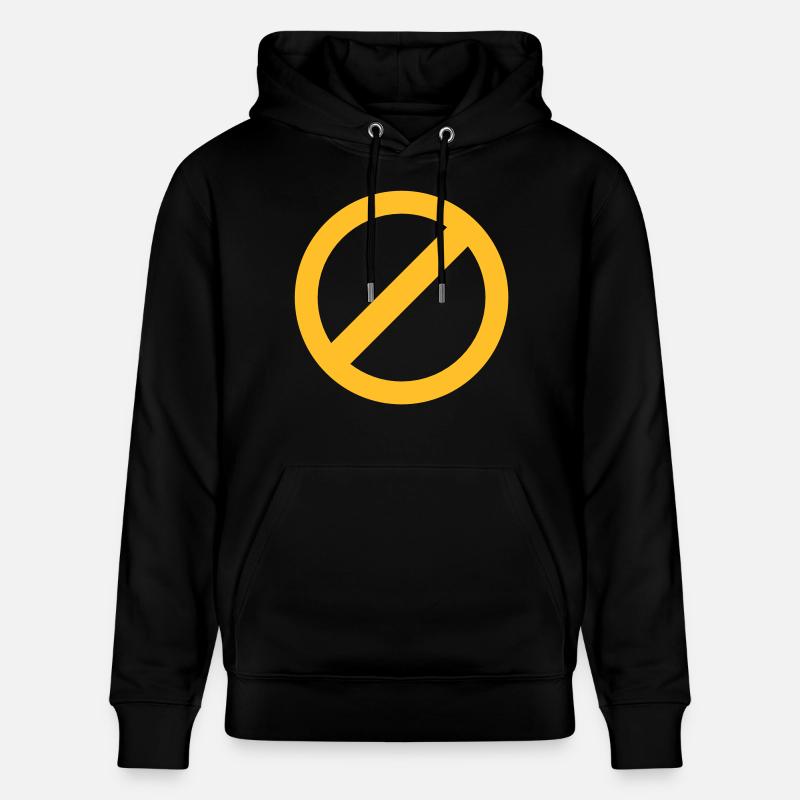 barré aucun AUCUN symbole - Sweat à capuche bio CRUISER Stanley/Stella Unisexe - noir
