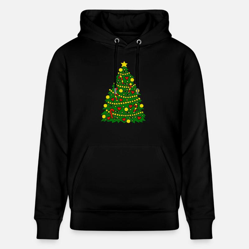 christmas_tree - Sweat à capuche bio CRUISER Stanley/Stella Unisexe - noir