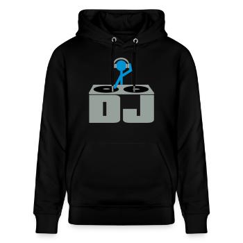 DJ - Stanley/Stella CRUISER Unisex Organic Hoodie - black - Front - Alina (178cm) & Michal (187cm)