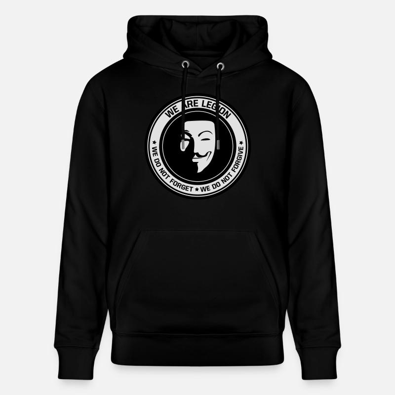 Anonyme - nous sommes légion - Sweat à capuche bio CRUISER Stanley/Stella Unisexe - noir