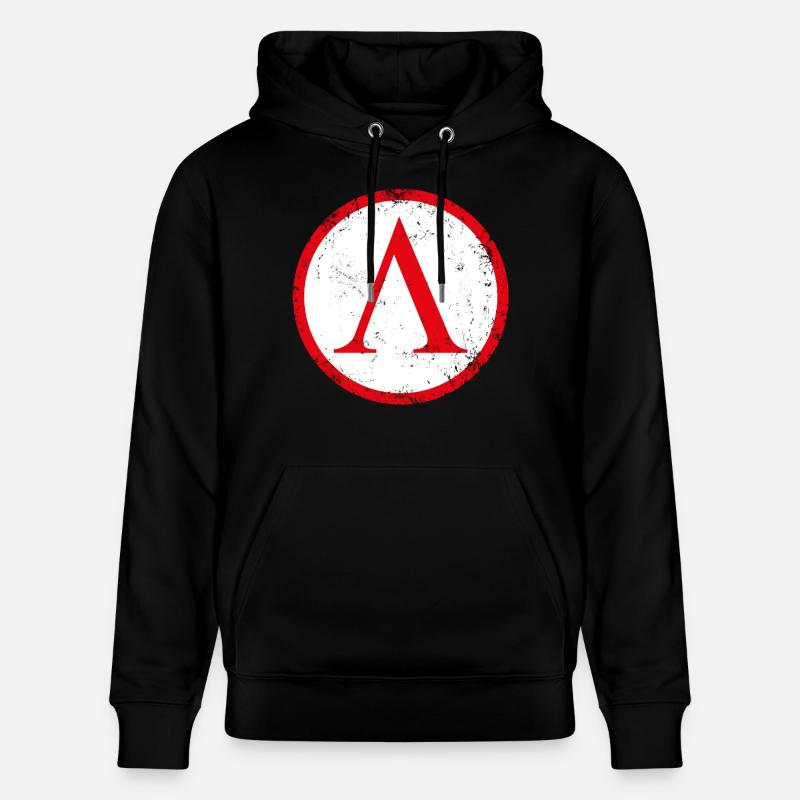 Spartan shield used - Sweat à capuche bio CRUISER Stanley/Stella Unisexe - noir