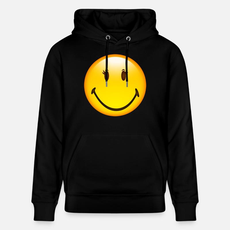 Smiley Glossy Happy Eyelashes - Sweat à capuche bio CRUISER Stanley/Stella Unisexe - noir
