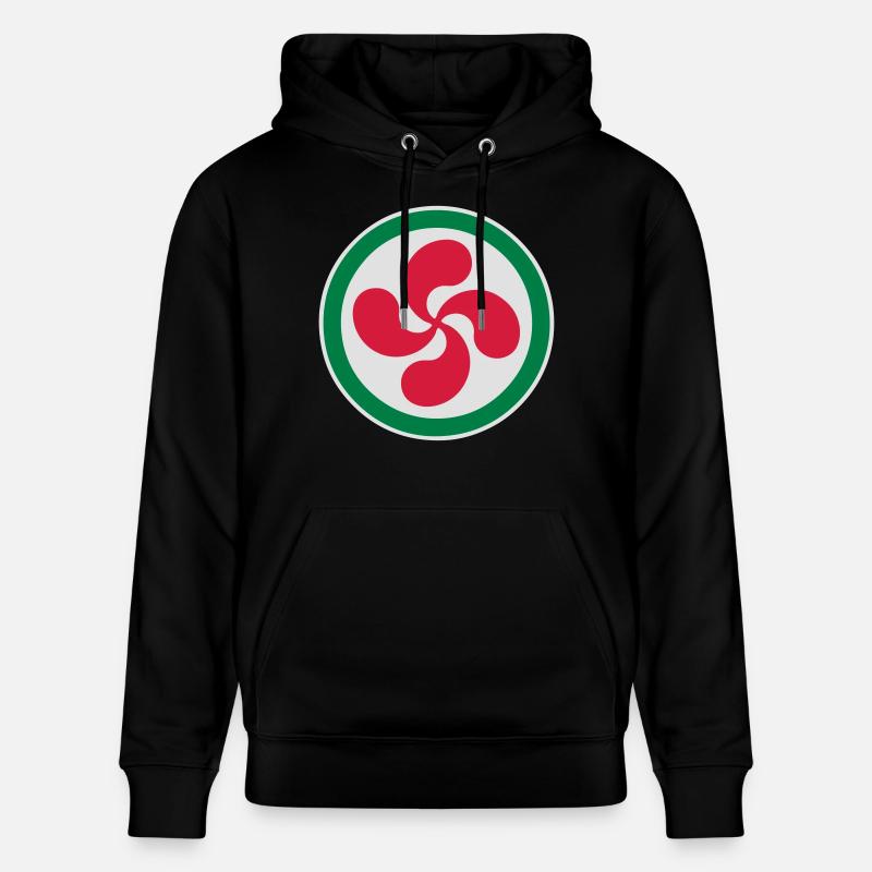 croix basque - lauburu 43 - Sweat à capuche bio CRUISER Stanley/Stella Unisexe - noir