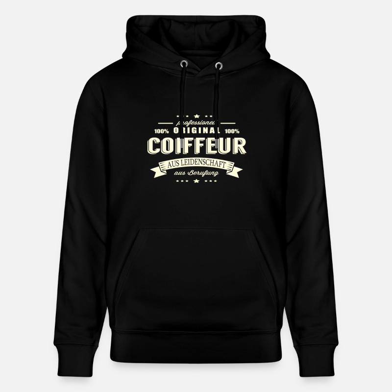 Coiffeur aus Leidenschaft - Stanley/Stella Unisex Bio-Hoodie CRUISER  - Schwarz