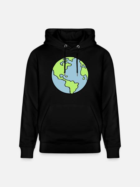 erde_002 - Stanley/Stella CRUISER Unisex Organic Hoodie - black