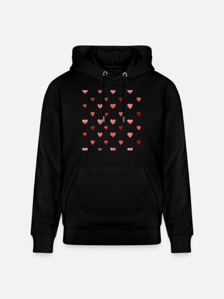 Herzen - Stanley/Stella Unisex Bio-Hoodie CRUISER  - Schwarz