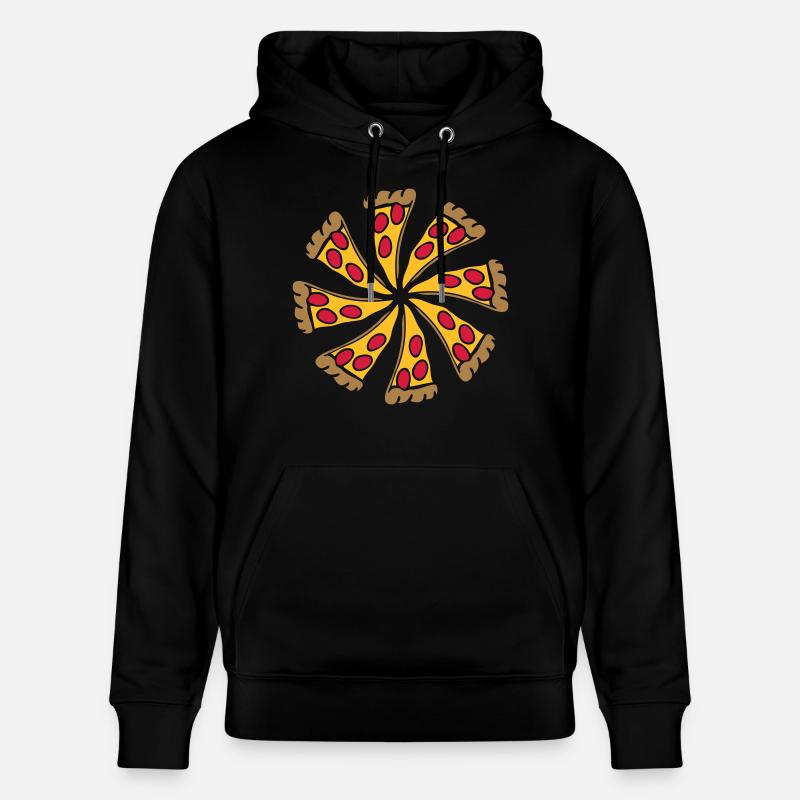 Pizza Salami Runde - Stanley/Stella Unisex Bio-Hoodie CRUISER - Schwarz