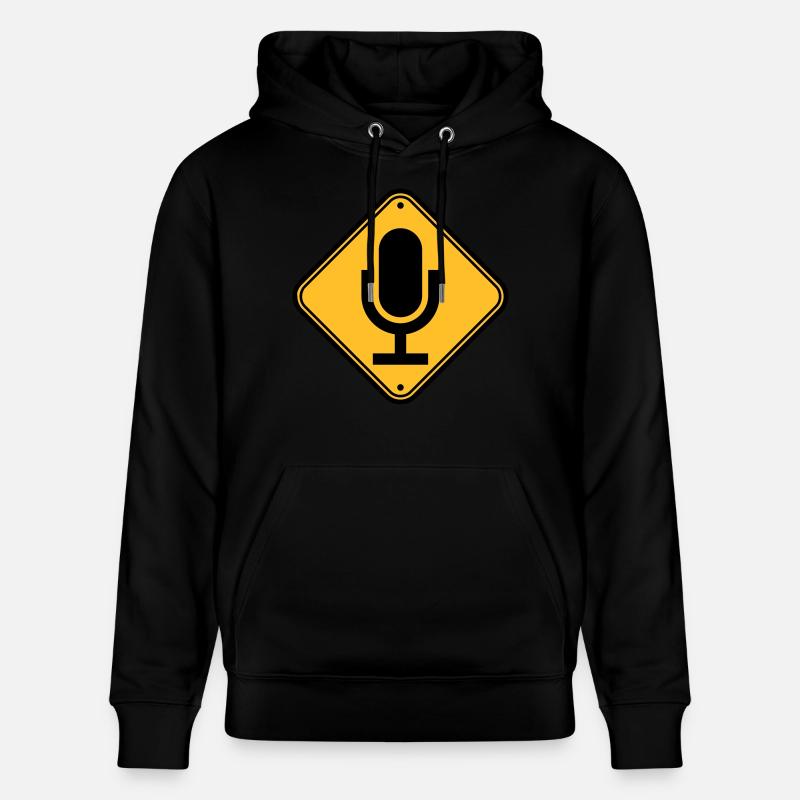 Signal Microphone - Sweat à capuche bio CRUISER Stanley/Stella Unisexe - noir