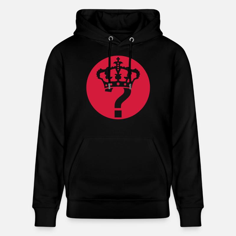 Couronne d’icône de point d’interrogation - Sweat à capuche bio CRUISER Stanley/Stella Unisexe - noir