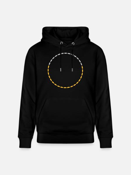 Circle frame beer bottles - Stanley/Stella CRUISER Unisex Organic Hoodie - black