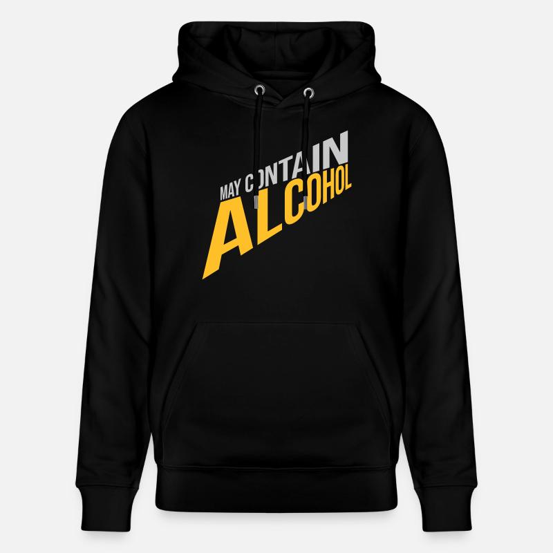Peut contenir de l’alcool Texte - Sweat à capuche bio CRUISER Stanley/Stella Unisexe - noir