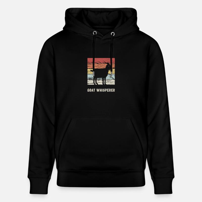 Ziege Ziegen Flüsterer - Stanley/Stella Unisex Bio-Hoodie CRUISER  - Schwarz
