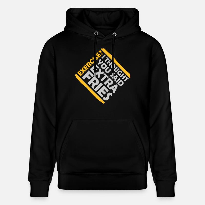 Exercice Extra Fries Citation - Sweat à capuche bio CRUISER Stanley/Stella Unisexe - noir