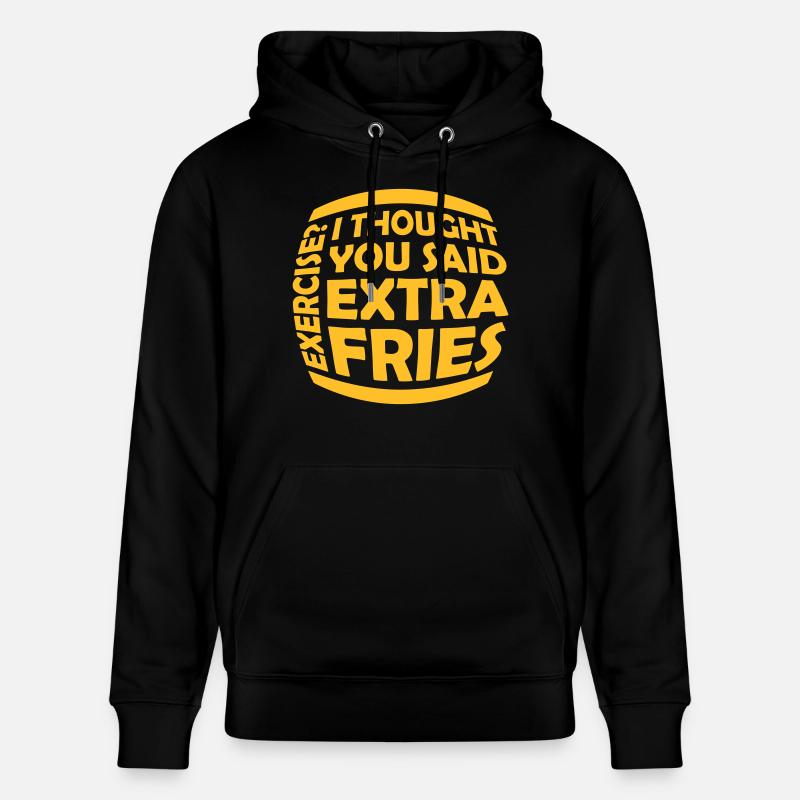 Exercice Extra Fries Citation - Sweat à capuche bio CRUISER Stanley/Stella Unisexe - noir