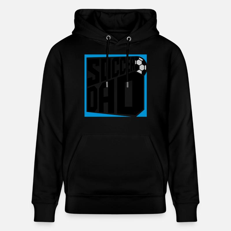 Logo Design Soccer Papa - Sweat à capuche bio CRUISER Stanley/Stella Unisexe - noir