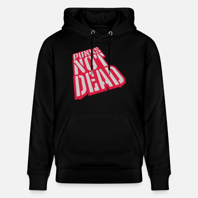 punks pas mort citation - Sweat à capuche bio CRUISER Stanley/Stella Unisexe - noir