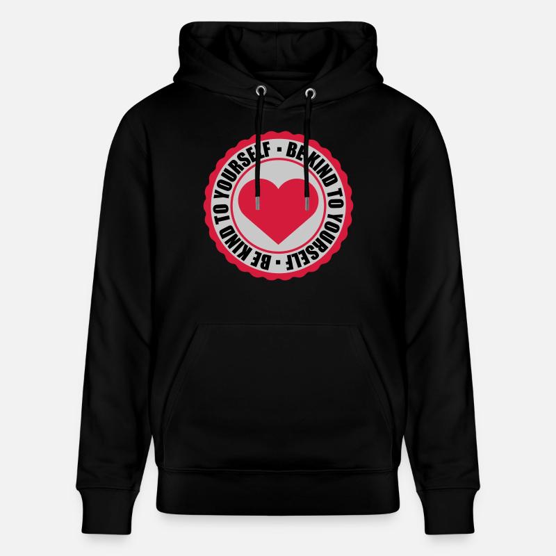 soyez gentil avec vous-même - Sweat à capuche bio CRUISER Stanley/Stella Unisexe - noir