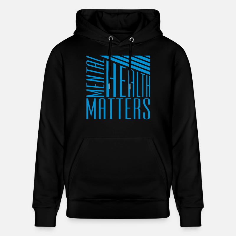 la santé mentale compte citation - Sweat à capuche bio CRUISER Stanley/Stella Unisexe - noir