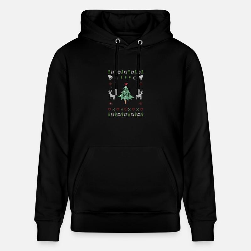 Arbre de Noël moche Noël - Sweat à capuche bio CRUISER Stanley/Stella Unisexe - noir