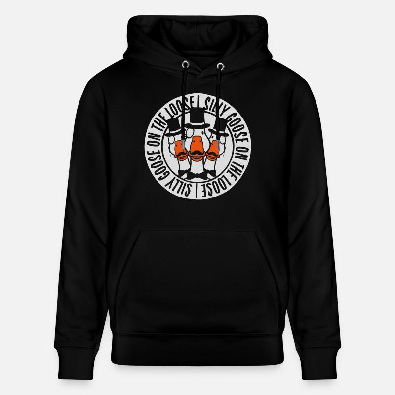 goose on the loose - Stanley/Stella Unisex Bio-Hoodie CRUISER  - Schwarz