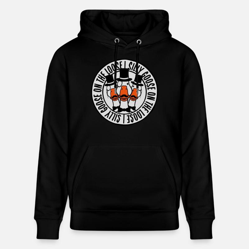 oie en liberté - Sweat à capuche bio CRUISER Stanley/Stella Unisexe - noir