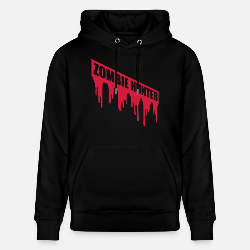 chasseur de zombies citation d’Halloween - Sweat à capuche bio CRUISER Stanley/Stella Unisexe - noir